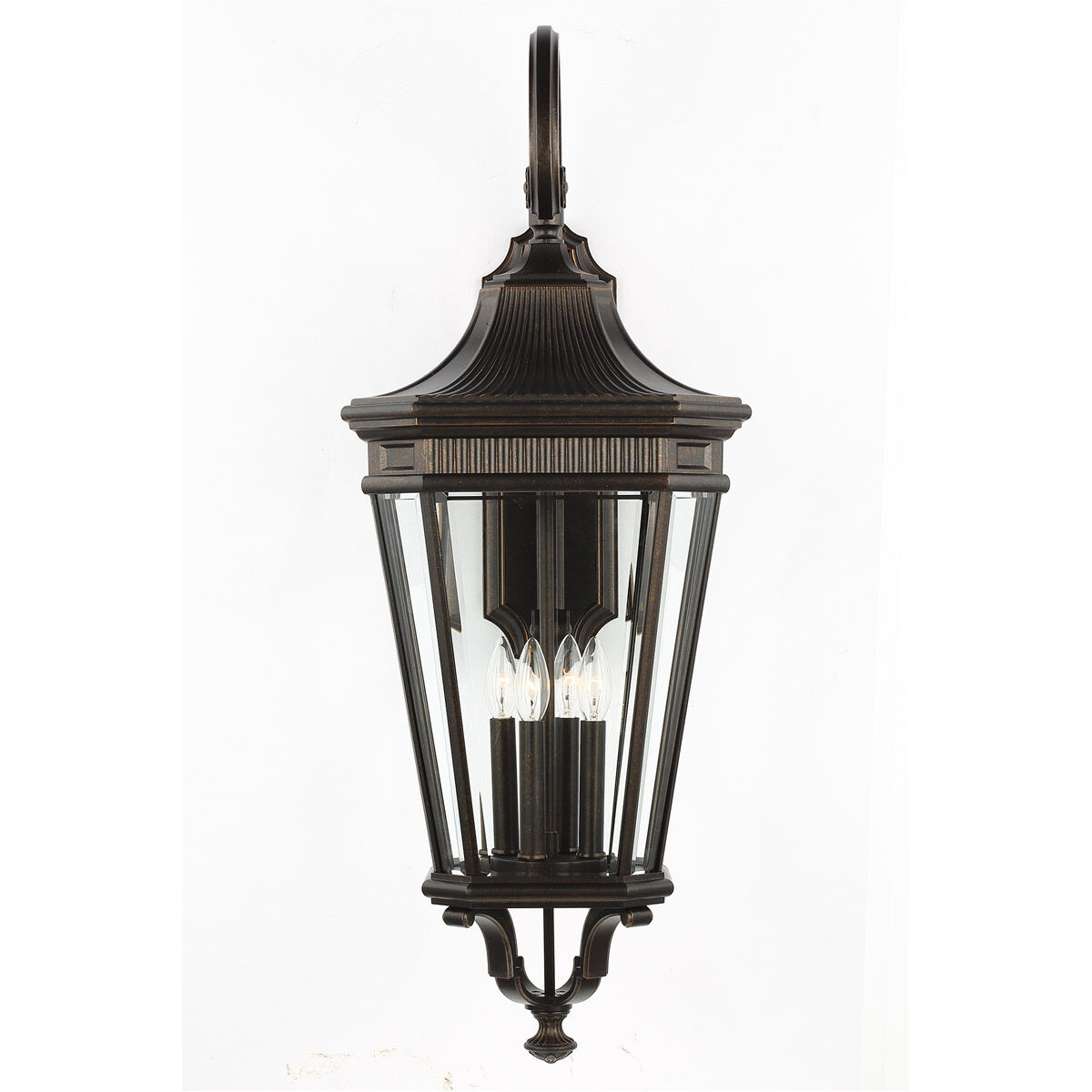 Cotswold Lane 4 Light 36.25 inch Grecian Bronze Outdoor Wall Lantern, Extra Large