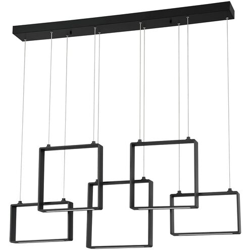 Quadron LED 42 inch Black Pendant Ceiling Light