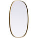 Brynn 30 X 20 inch Brass Mirror in 20 x 30