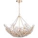 Cheshire 6 Light 27.5 inch Gold Leaf Chandelier Ceiling Light, Basin