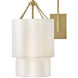 Gwen Sconce Wall Light in Lacquered Brass