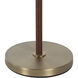 Elea 61 inch Dark Antique Brushed Brass Floor Lamp Portable Light