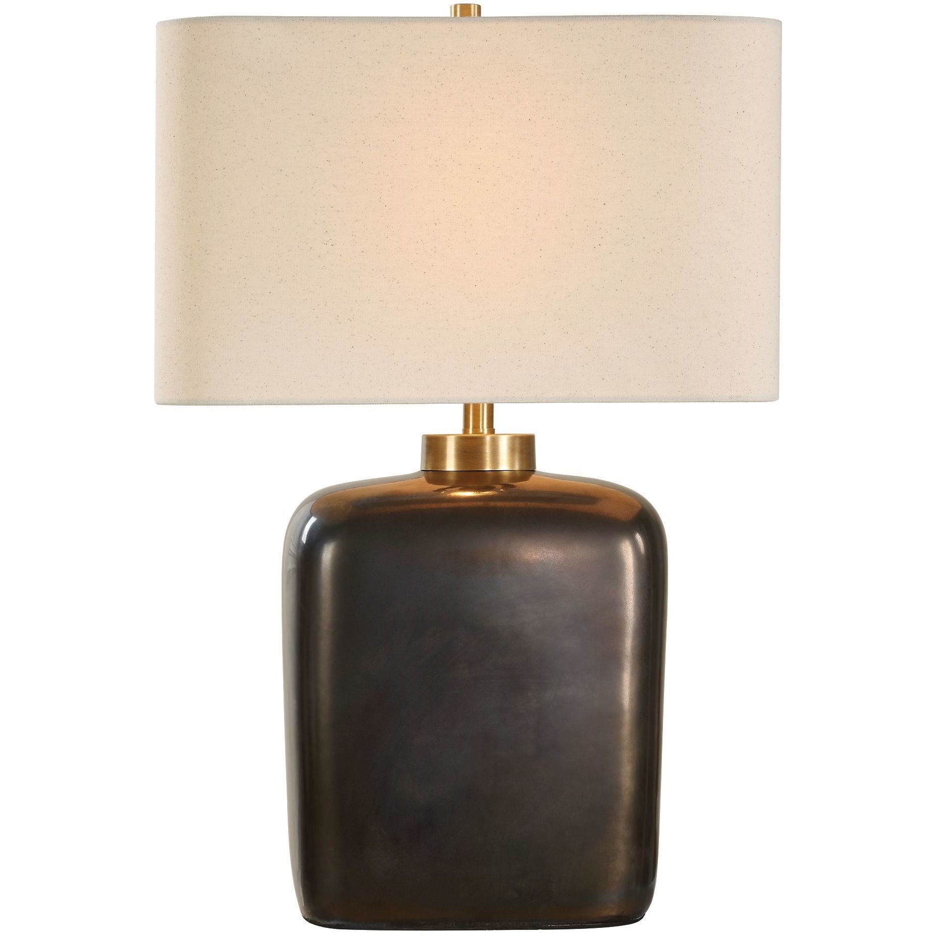 Quentin 25 inch 150.00 watt Dark Bronze and Brass Table Lamp Portable Light