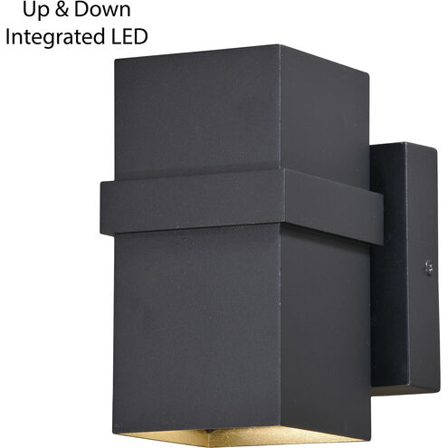 Lavage LED 7 inch Textured Black Outdoor Wall