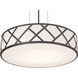 Haven 3 Light 16.75 inch Black Pendant Ceiling Light