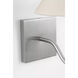 Drew & Jonathan Eldon 1 Light 8.25 inch Brushed Nickel Wall Sconce Wall Light, Small