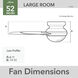 Shady Grove 52 inch Matte Silver with Light Gray Oak/Warm Grey Oak Blades Ceiling Fan
