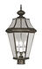 Georgetown 3 Light 23 inch Bronze Outdoor Post Top Lantern