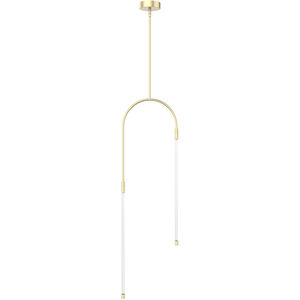 Honour LED 0.88 inch Natural Brass Pendant Ceiling Light