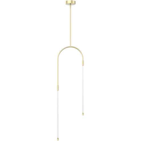 Honour LED 0.88 inch Natural Brass Pendant Ceiling Light
