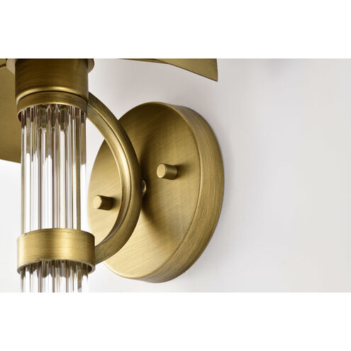 Teagon 1 Light 8 inch Natural Brass Wall Sconce Wall Light