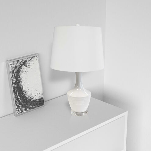 Goliath 30 inch 150.00 watt White Decorative Table Lamp Portable Light