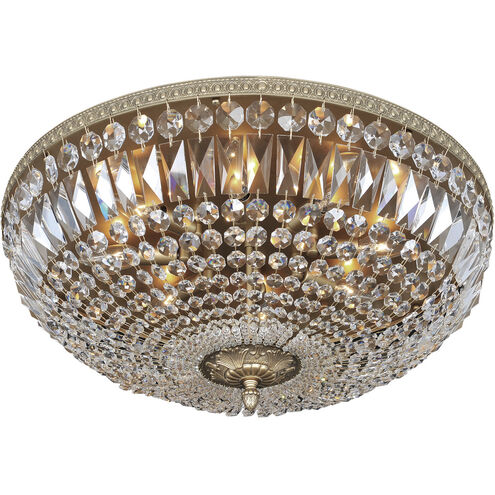 Lemire 8 Light 24 inch Antique Gold Flush Mount Ceiling Light