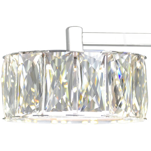 Milan LED 7 inch Chrome Bathroom Sconce Wall Light