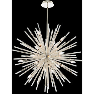 Sprazzo 28 Light 36 inch Polished Silver Pendant Ceiling Light