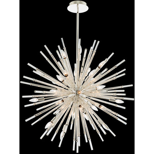 Sprazzo 28 Light 36 inch Polished Silver Pendant Ceiling Light