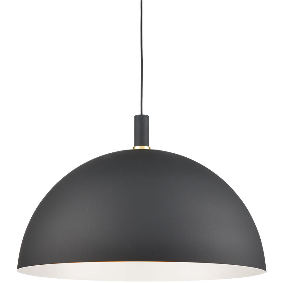 Archibald 1 Light 31.5 inch Black With Gold Detail Pendant Ceiling Light