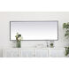 Monet 60 X 24 inch Black Wall Mirror