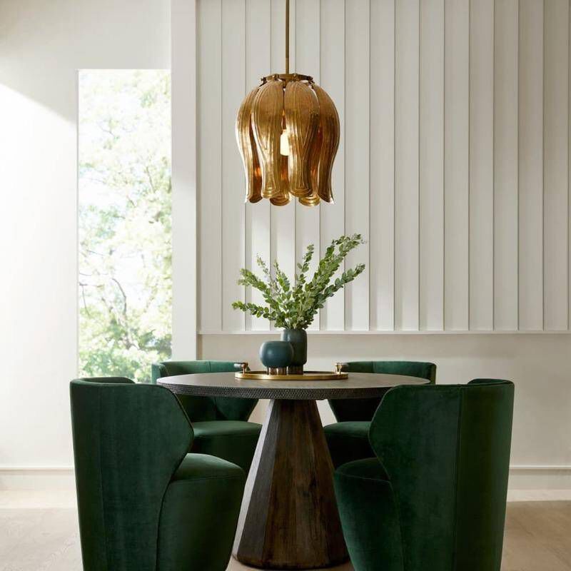 Judith 1 Light 20 inch Vintage Brass Pendant Ceiling Light