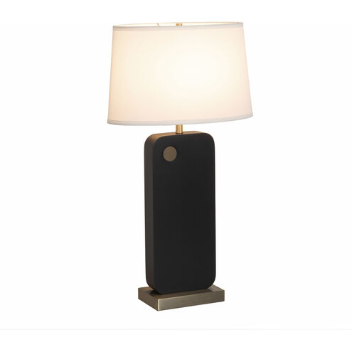 Laurel 30 inch 23.00 watt Ebony and Weathered Brass Table Lamp Portable Light