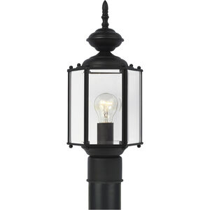 Classico 1 Light 15.75 inch Black Outdoor Post Lantern