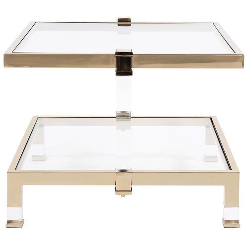 Goldwyn 29 X 20.25 inch Gold Side Table