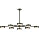 Cava LED 50 inch Black Oxide Semi-flush Mount Ceiling Light