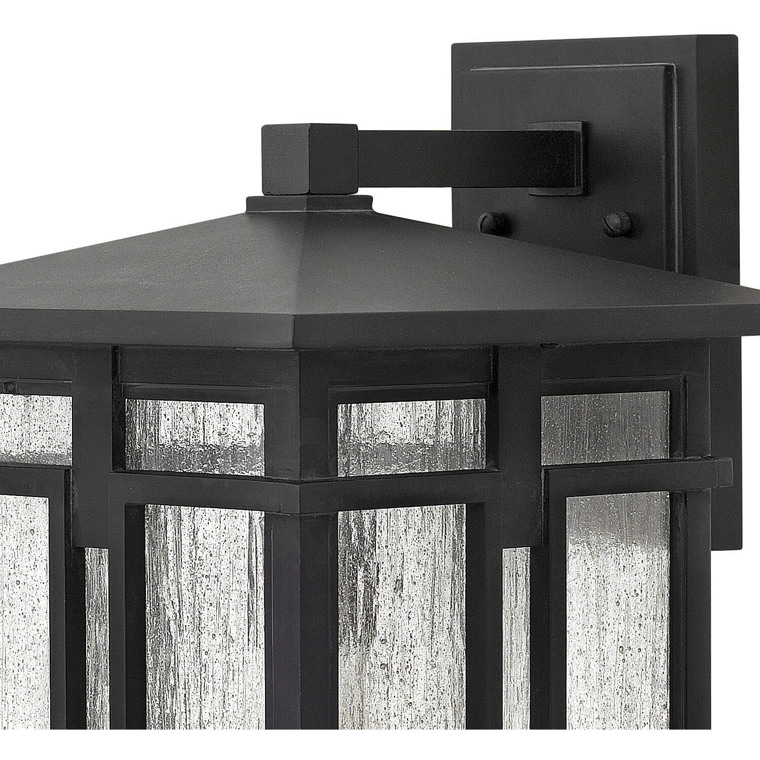 Tucker Outdoor Wall Mount Lantern in Museum Black, Large