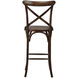 Ebury 45.8 inch Dark Brown and Black Brush Bar Chair
