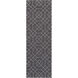 Seabrook 96 X 30 inch Charcoal, Pale Blue Rug