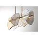 Grotto 1 Light 39.5 inch Antique Brass Linear Chandelier Ceiling Light