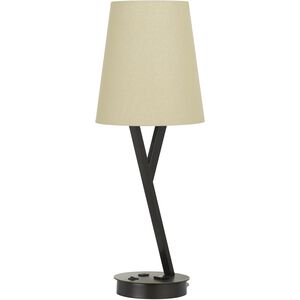 Alester 27 inch 60 watt Dark Bronze Table Lamp Portable Light