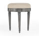 Bernadette Upholstered 18"W Vanity Stool in Gray