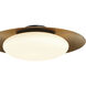 Zinola LED 24 inch Sand Coal and Halcyon Gold Flush Mount Ceiling Light