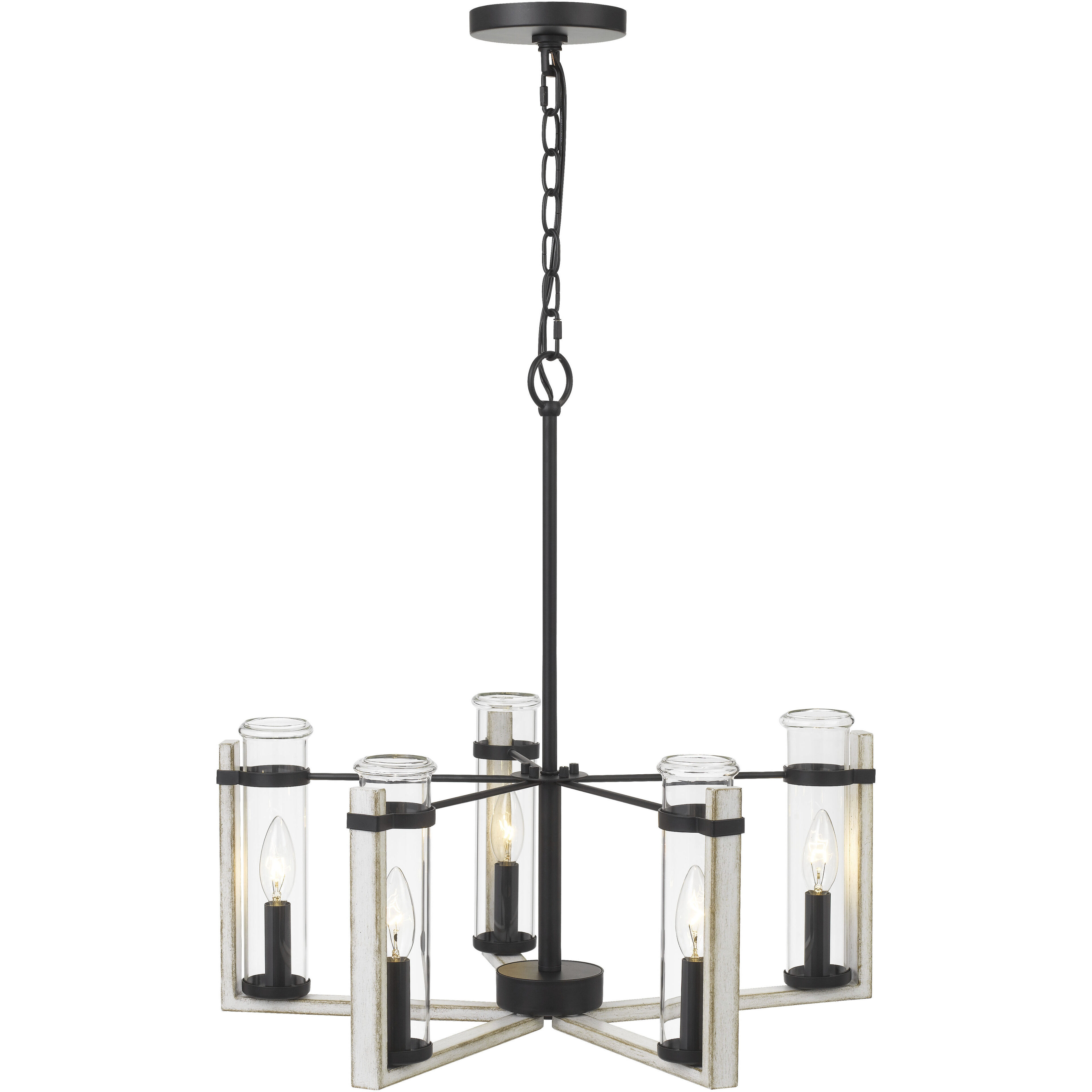 Cal Lighting FX-3751-5 Olivette 5 Light 22 inch White Washed Cal Lighting FX-3751-5 Olivette 5 Light 22 inch White Washed