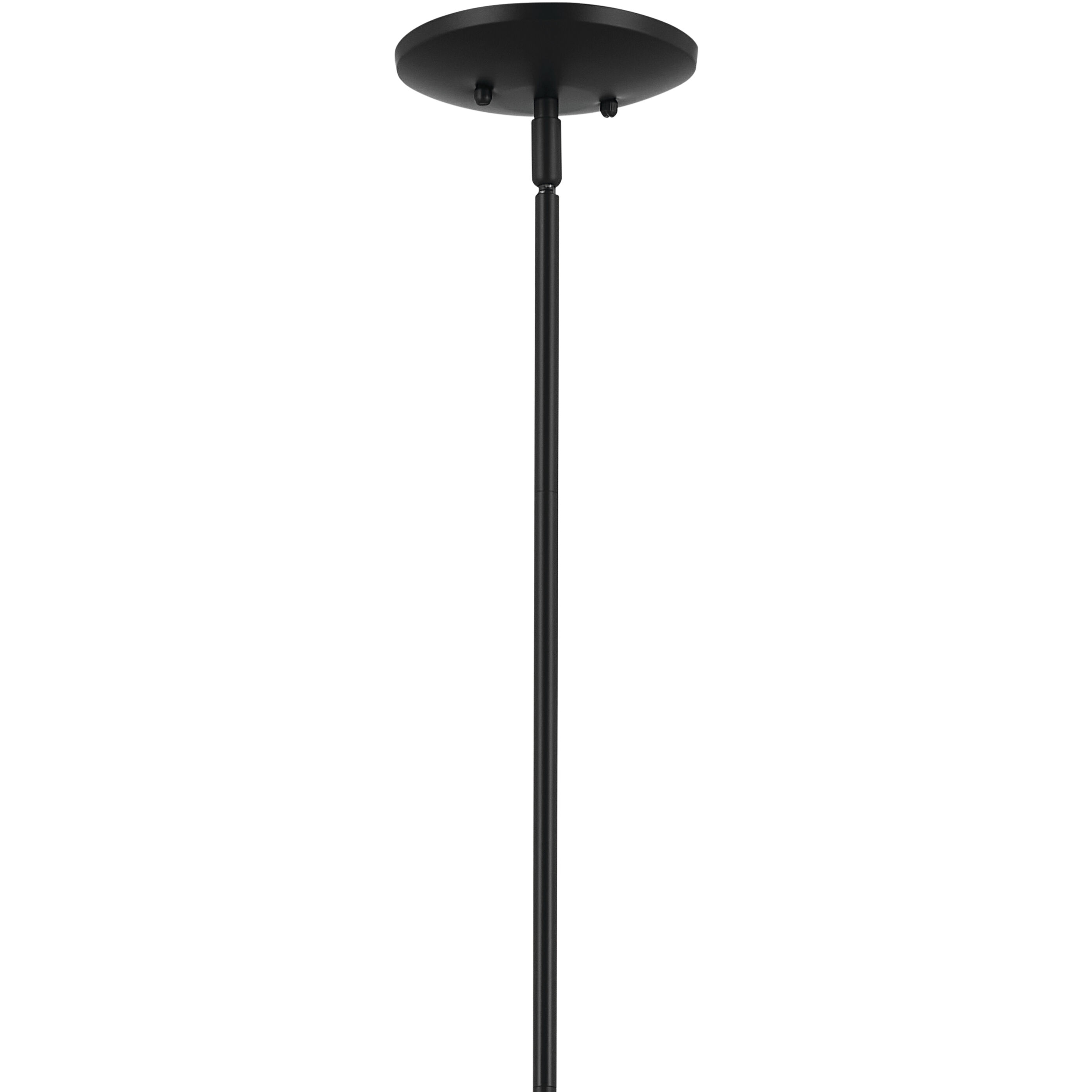 Deela LED 18.5 inch Black Oval Chandelier Ceiling Light