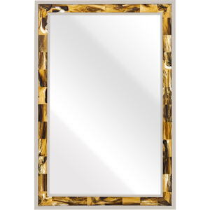 Juba 36 X 24 inch Horn with Polished Nickel and Clear Wall Mirror