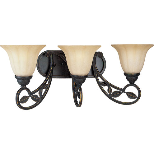 Le Jardin 3 Light 25 inch Espresso Bath Vanity Wall Light
