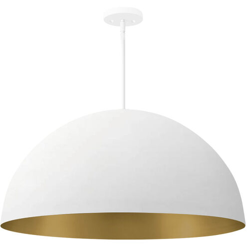 Elias LED 31.5 inch Matte White Pendant Ceiling Light