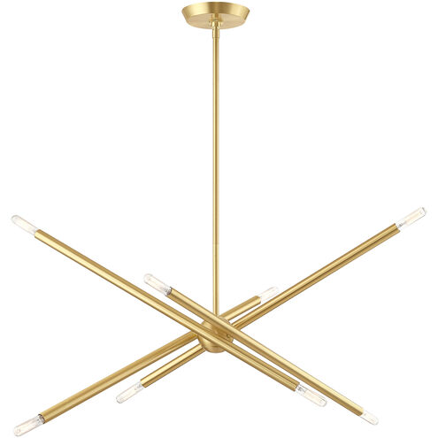 Soho 8 Light 12 inch Satin Brass Chandelier Ceiling Light