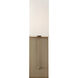 Vesey 1 Light 5 inch Burnished Brass and White Wall Sconce Wall Light