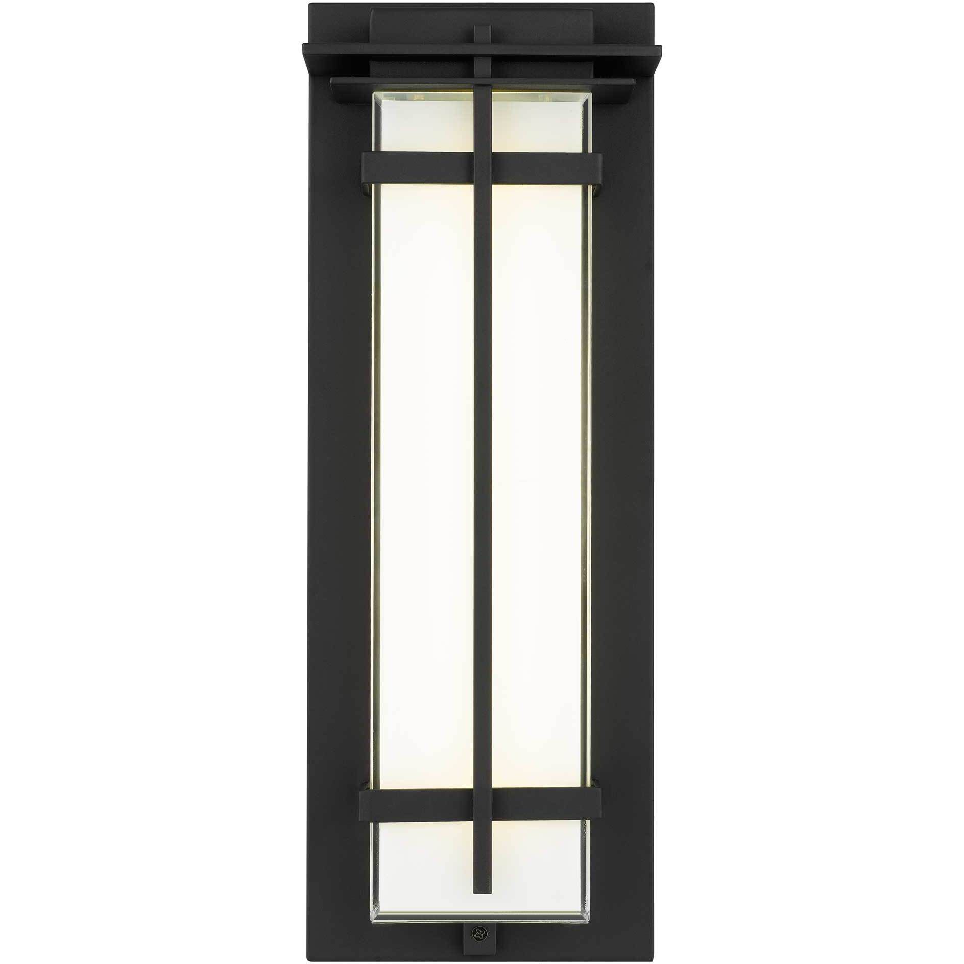 Frank LED 18 inch Sand Black Outdoor Wall Sconce