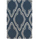 Fallon 36 X 24 inch Navy, Cream Rug