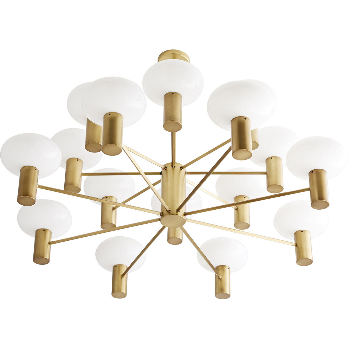 Bentley 16 Light 48 inch Antique Brass Chandelier Ceiling Light