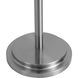 Luxe Satin Nickel Floor Standing Touchless Hand Sanitizer Dispenser