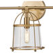 Merrick 3 Light 24 inch Satin Brass Vanity Light Wall Light