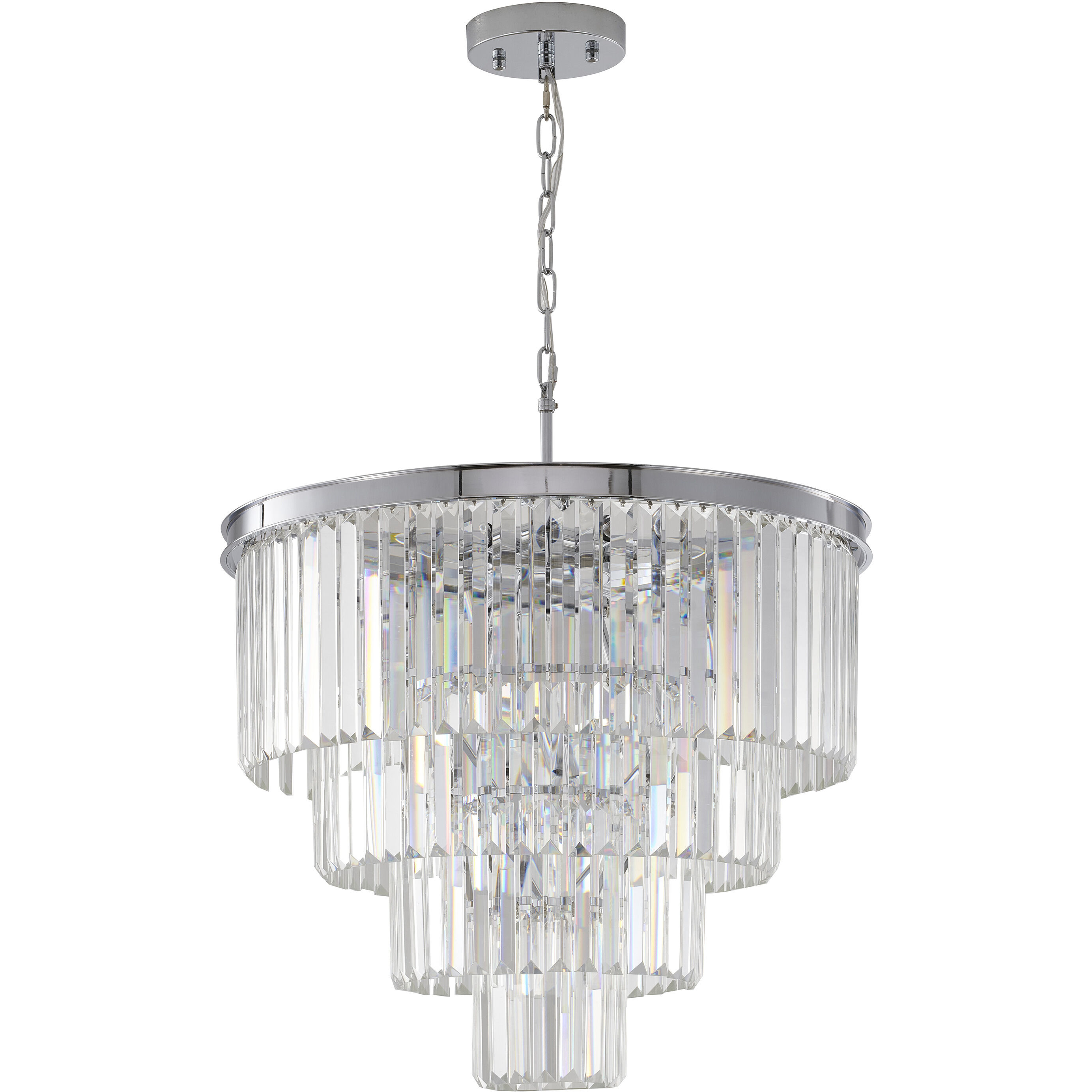 Canada 12 Light 24 inch Chrome Chandelier Ceiling Light