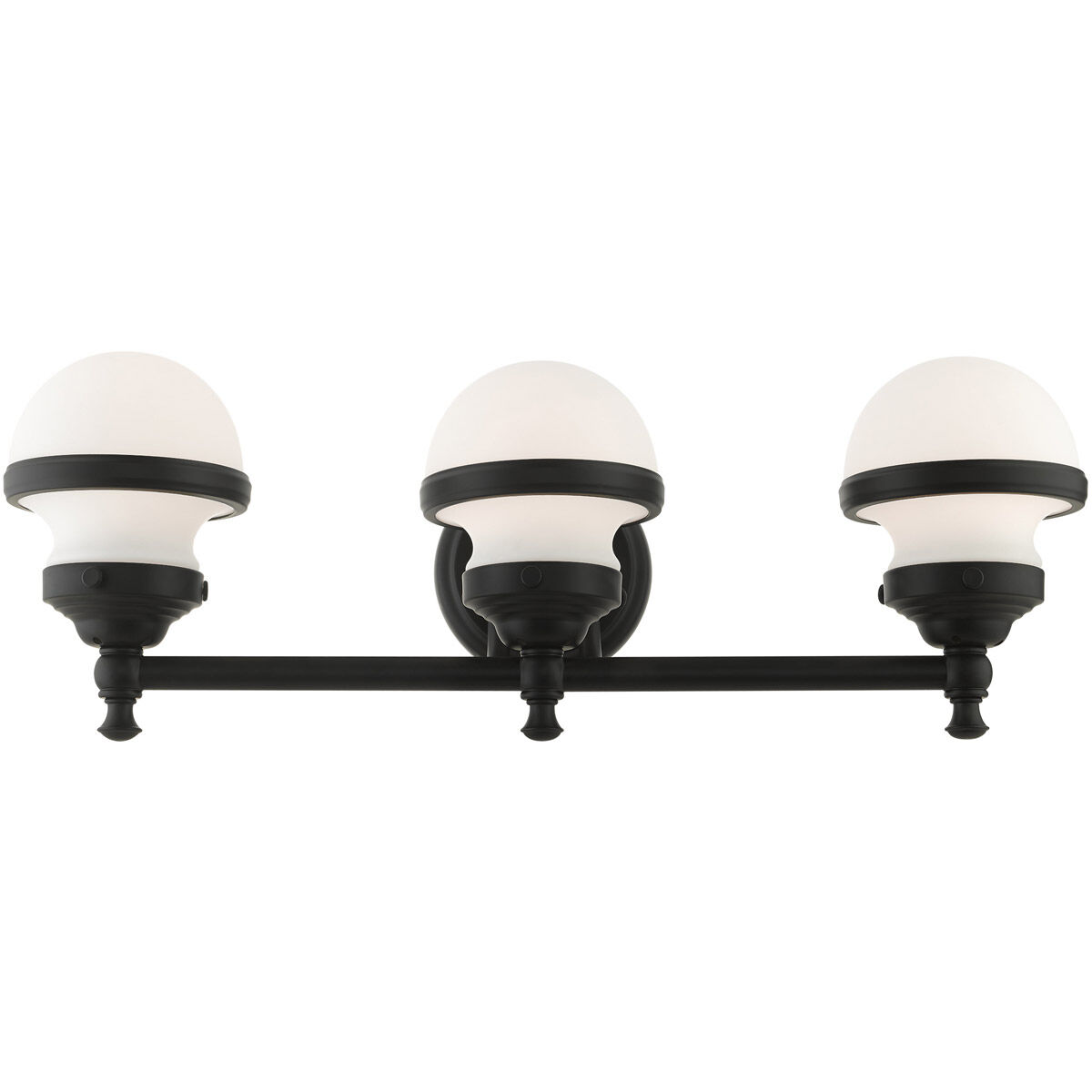 Oldwick 3 Light 24 inch Black Vanity Sconce Wall Light