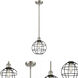 Lake Placid 1 Light 8 inch Satin Nickel Pendant Ceiling Light