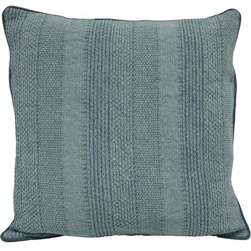 Saskia 22 X 5 inch Aqua Accent Pillow